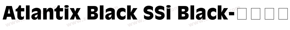 Atlantix Black SSi Black字体转换
